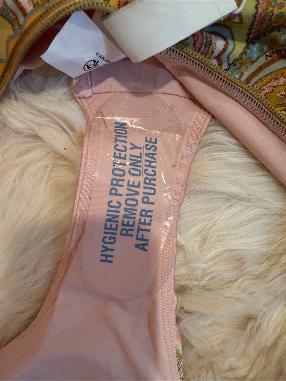 Zimmermann Pink, Gold & Aqua Paisley Bandeau Bikini Set - Picture 3 of 15